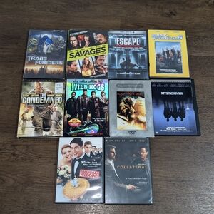 Lot Of 10 DVDs Savages Transformers Escape Fast & Furious 6 Collateral Wild Hogs